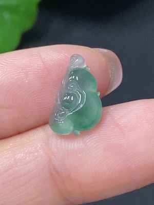 F34076118 Jadeite inlaid ornament Ruyi, total weight approx. 0.65g