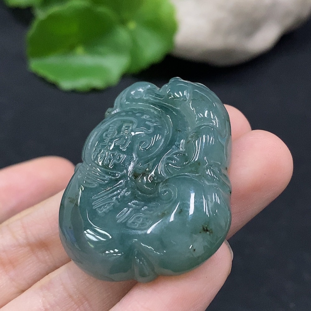 F33896284 Jadeite Ruyi Pendant Total Weight Approx. 23.25g