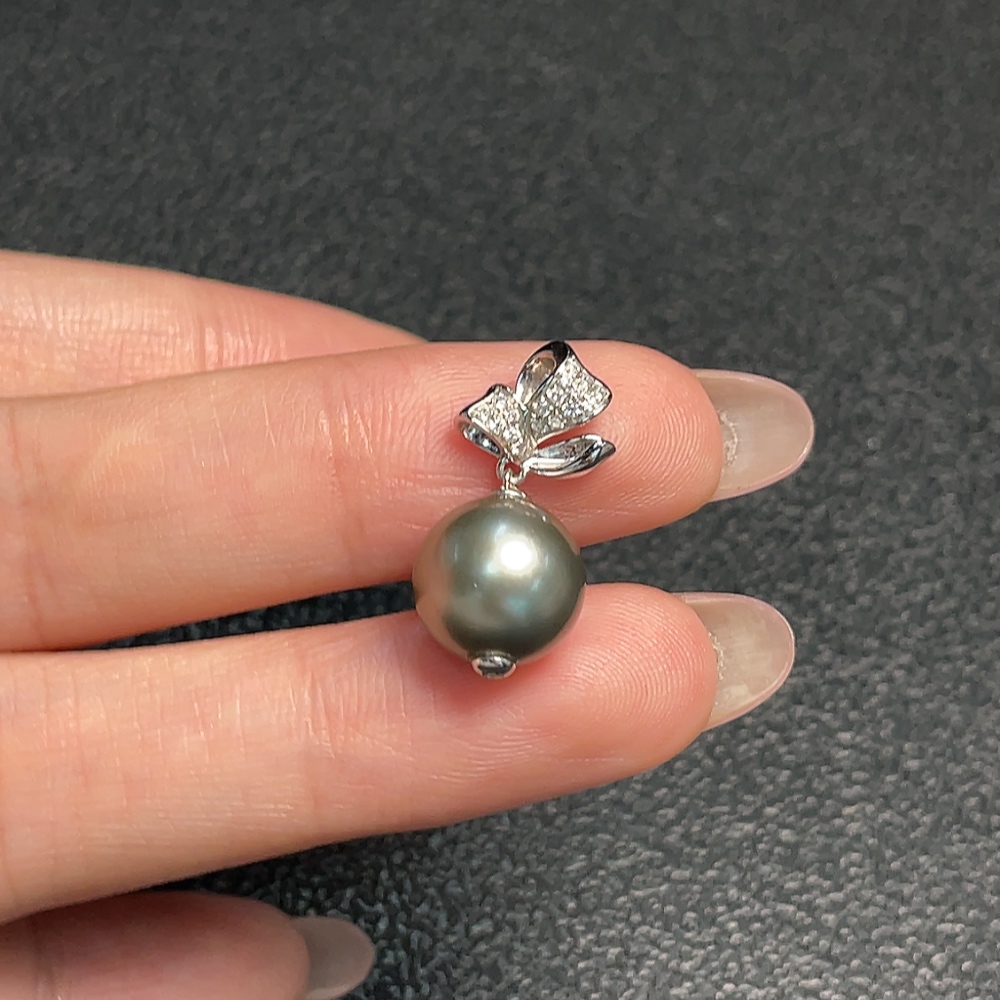 C32745345 18K Gold Seawater Pearl Pendant Non-Diamond Total Weight Approx. 2.55g Size About 10.2mm