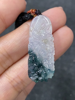 F34997823 Jadeite Pendant Phoenix Total Weight: approx. 5.53g (including rope)