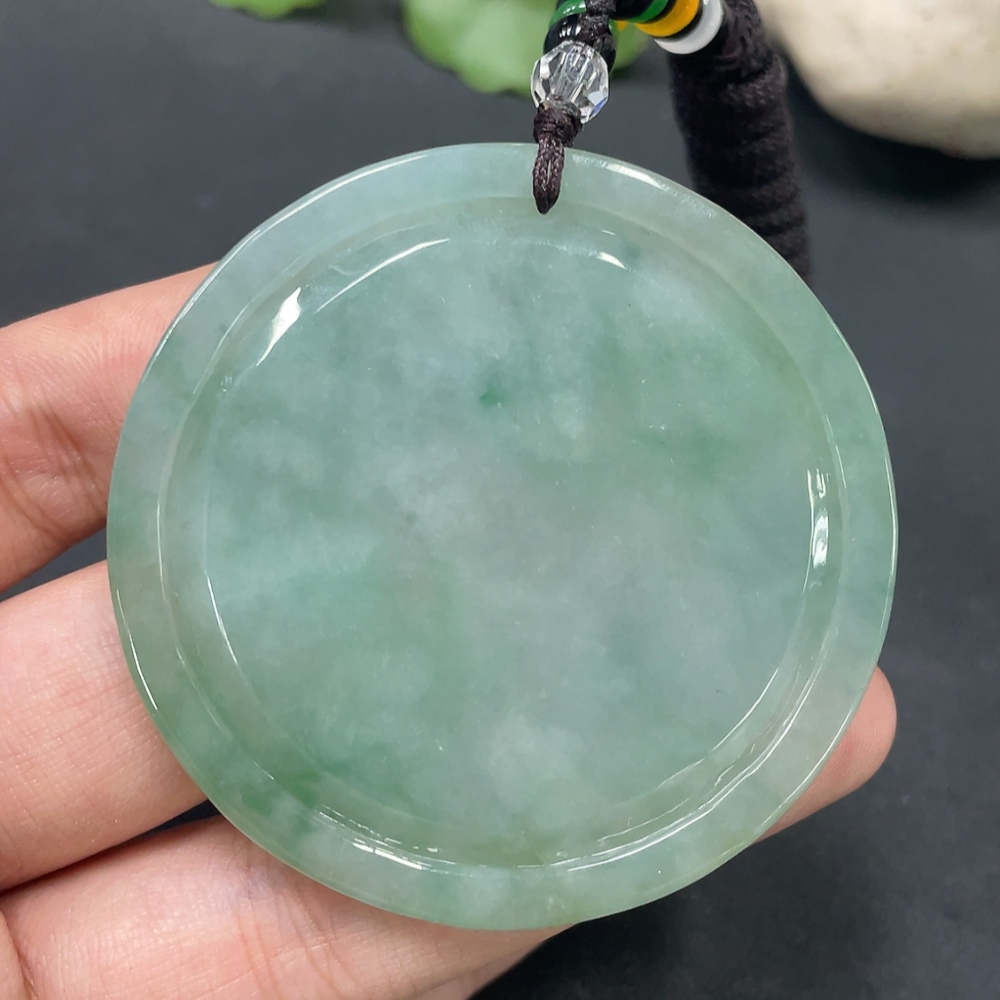 F19185303 Jadeite Landscape Pendant Total Weight 39.166g