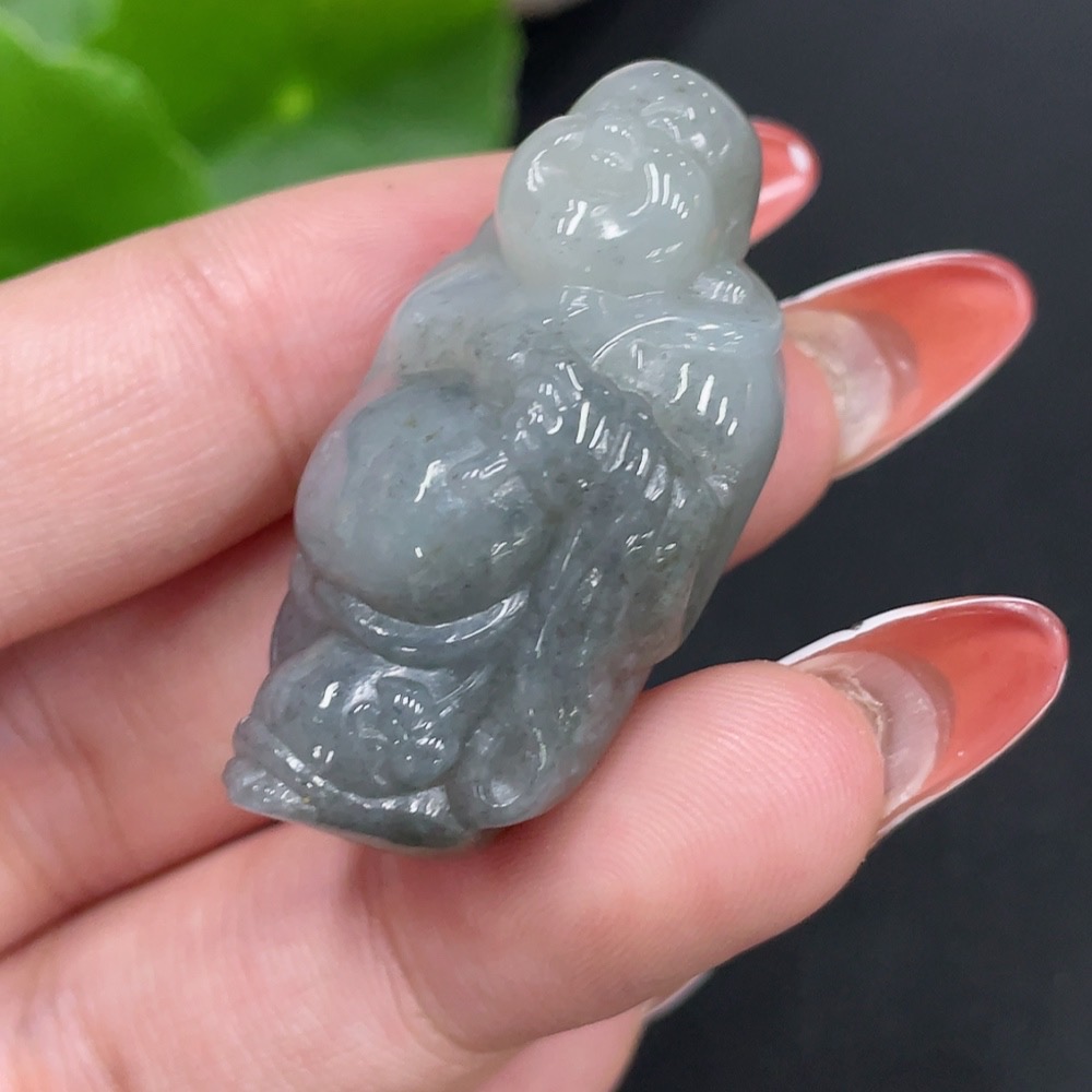 H34026259 Hetian Jade Pendant Buddha Total Weight Approx. 18.3g