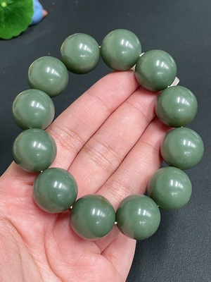 H22550679 Hetian Jade Bracelet Approx. 17.8mm Total Weight Approx. 111g