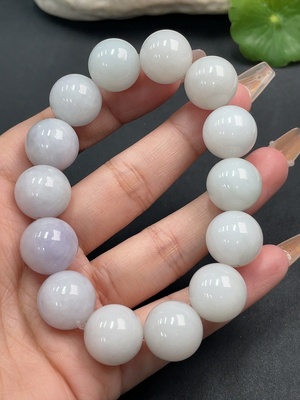 F15641772 Jadeite Bead Necklace Approx. 15mm Total Weight 82.649g