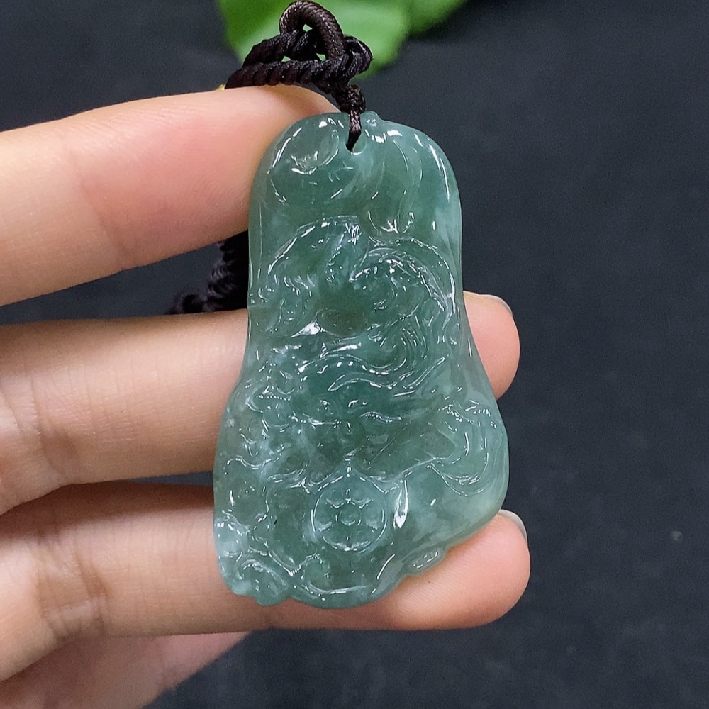 F30549660 JadeiteDragon Pendant (Total weight: approx. 13.5g)