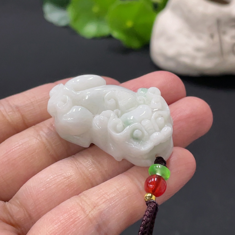 F32754567 Jadeite Pixiu Pendant Total Weight Approx.22g