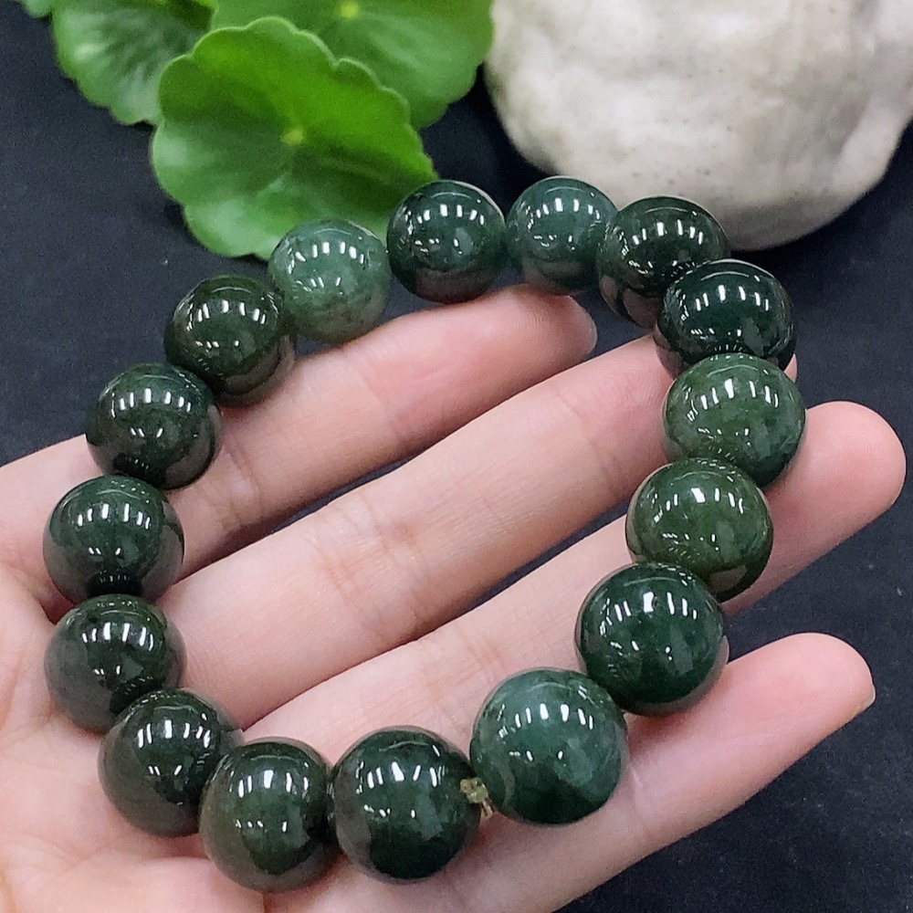F34056291 Jadeite Bracelet Approx.13.7mm Total Weight Approx.64.9g