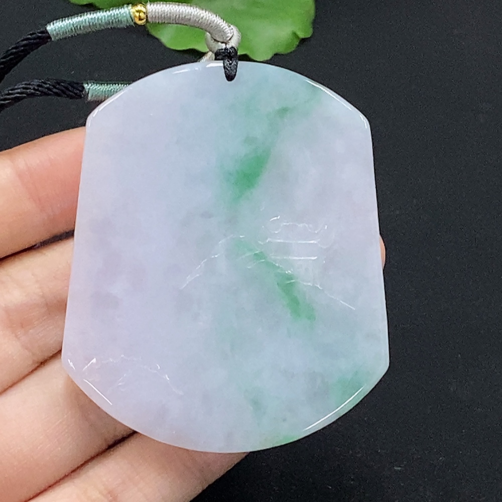 F32787279 Jadeite Pendant Landscape with Cord Total Weight Approx. 35.68g