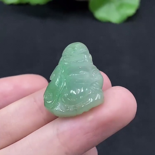 F34029323 Jadeite Buddha Pendant, Total Weight Approximately 6.31g