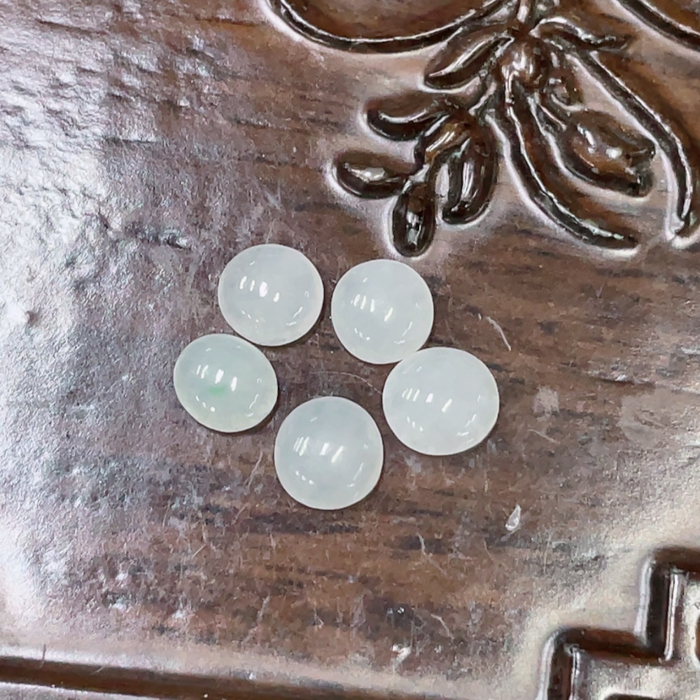 F32696821 Jadeite Inlaid Pieces (Sold as a Lot)