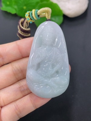 F41935373 翡翠挂件观音 货品总约重 含绳47g