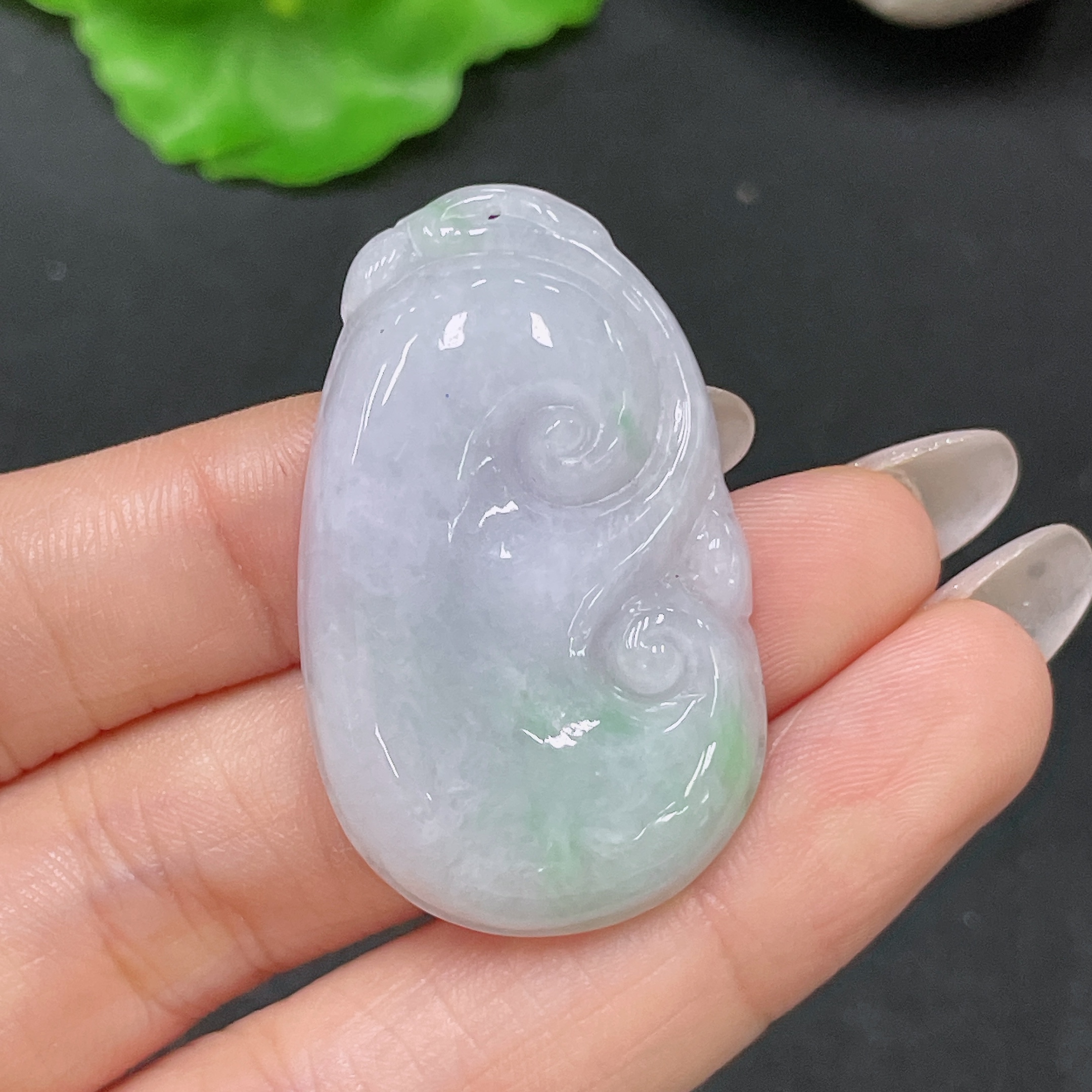 F35105719 Jadeite Pendant Ruyi Total Weight Approx. 11.77g