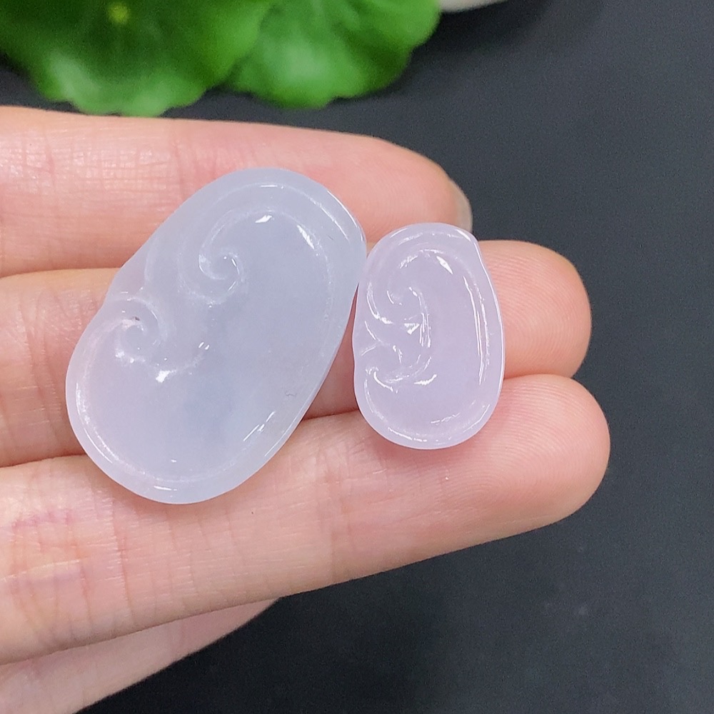 F35125158 Jadeite Ruyi Pendants Sell as a Lot, Total Weight Approx. 10.84g