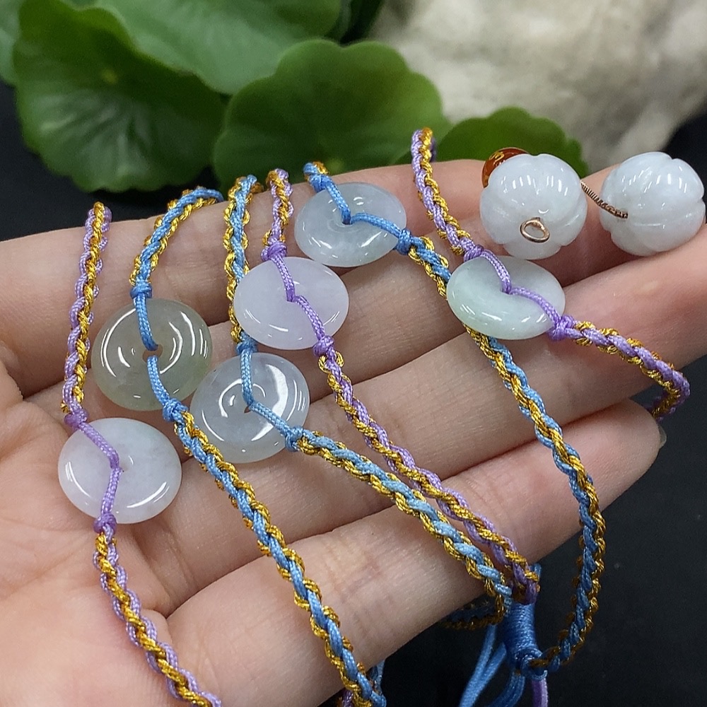 F35133398 Jadeite Bracelet/Round Bead Earrings Non-Gold Setting with Non-A Grade Beads Total Weight Approx. 17.85g