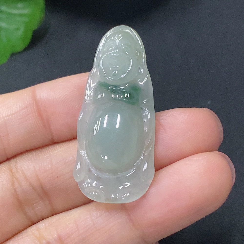 F35116977 Jadeite Pendant Buddha, Total Weight Approx. 4.3g