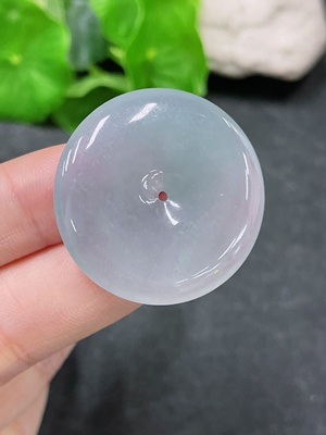 F32811743 Jadeite Pendant Peace Buckle Total Weight Approx. 10.92g