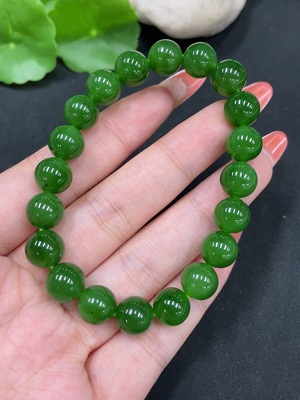 H35111783 Hetian Jade biy bracelet, approx. 9.2mm, total weight approx. 26.2g