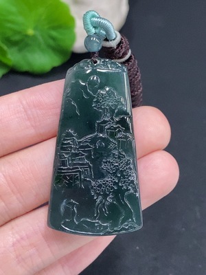 F31624254 Jadeitelandscape pendant