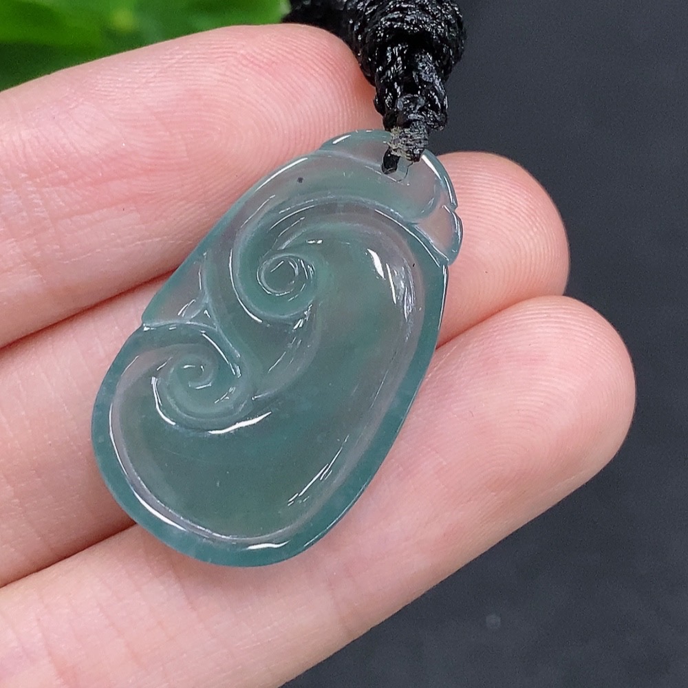 F33877825 Jadeite Ruyi Pendant Total Weight Approx. 4g (including rope weight)