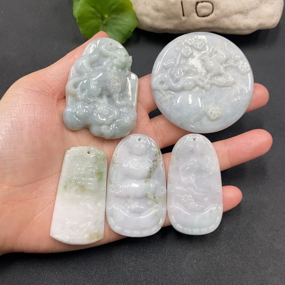 F13489412 Jadeite Pendants Sell as a Lot