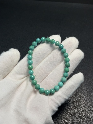 C34008216 Turquoise Beaded Bracelet, Total Weight Approx.8.81g, Size About 6mm