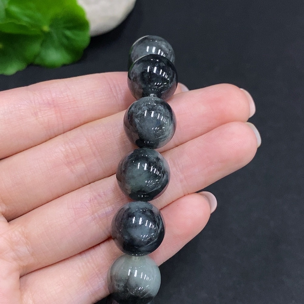 F34060117 Jadeite Bracelet Total Weight Approx.75.1g Size 13.7mm