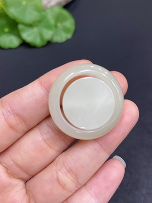 H33878530 Hetian Jade Ring Set, Size 23, Total Weight Approx.12.5g