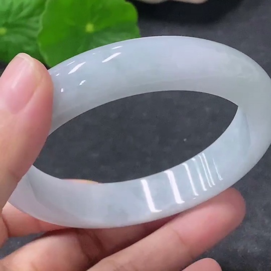 F34954055 Jadeite Round Bangle Size 56.8mm Total Weight Approx. 58.45g