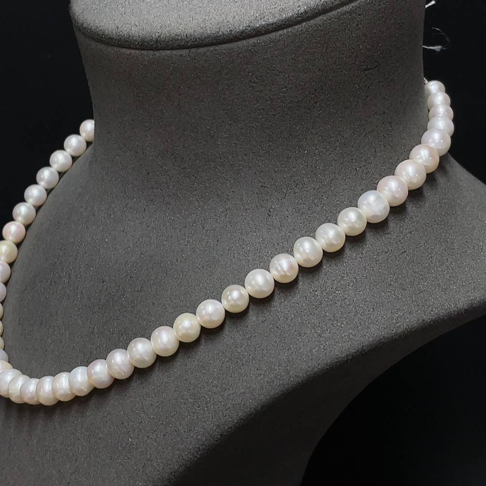C29369047 Pearl bead chain, total weight approx. 35.43g, size approx. 7.4mm