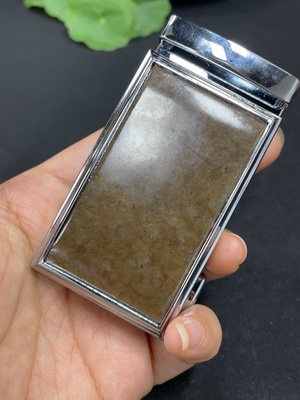 H41909499 和田玉皮带扣    非金镶      货品总重约108.2g