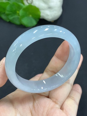 F28231836 Jadeite Round Bangle Size 54.6 Total Weight Approx. 54.3g