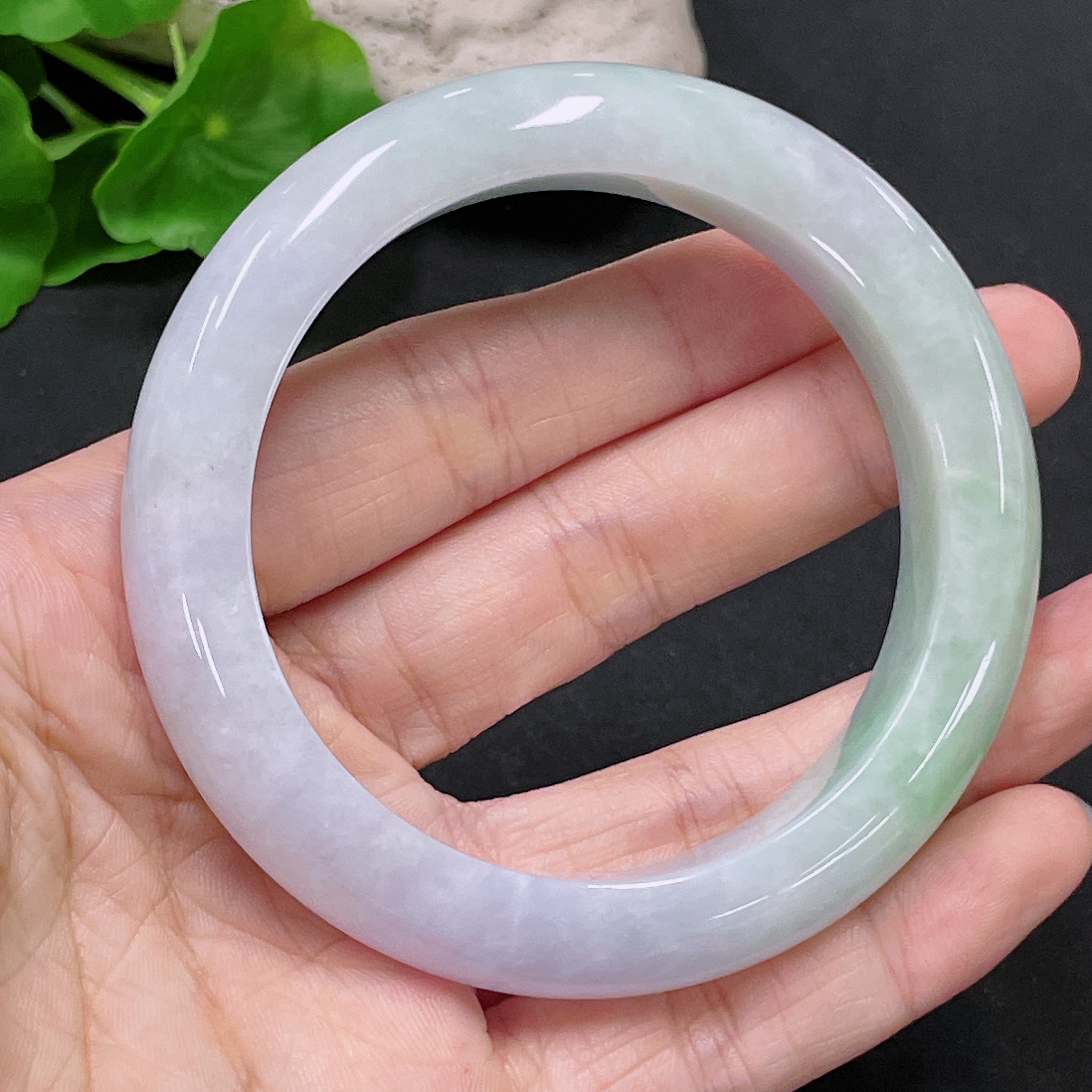 F33944009 Jadeite Round Bangle Size 57.5 Total Weight Approx. 73.92g
