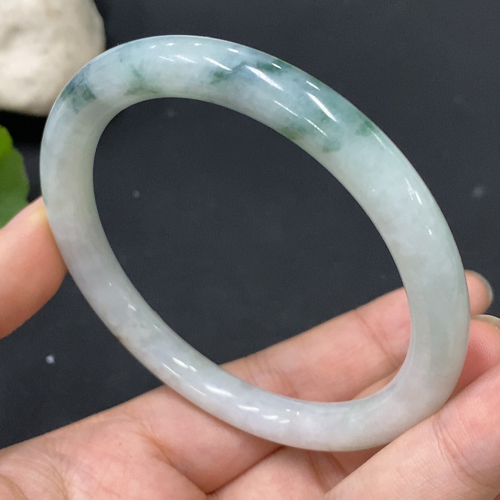 F29357873 Jadeite Round Bangle Size 59.3 Total Weight Approx. 37.55g
