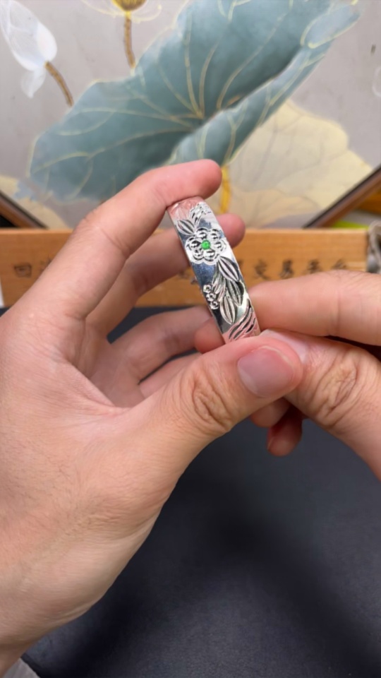 F29433125 Jadeite Inlaid Piece Non-Gold Total Weight Approx. 16.07g