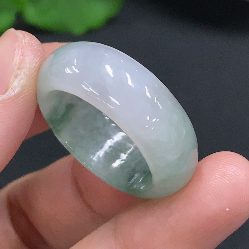 F35107037 Jadeite Ring Size 27 Total Weight Approx. 8g