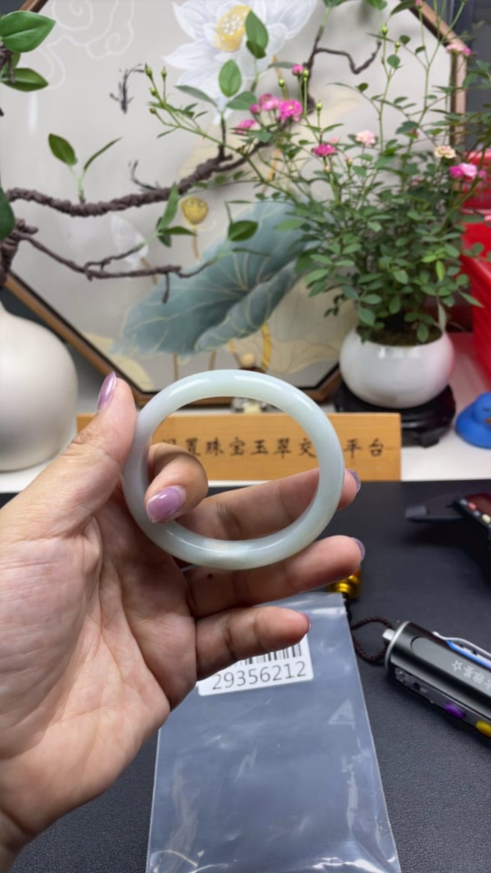 F29356212 Jadeite Concubine Bracelet, Total Weight Approx. 52.99g, Size 56.4/Short Diameter 49