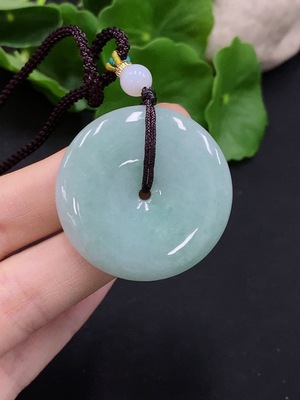 F29346727 JadeiteSafety Buckle Pendant Total weight about 17.93g with non-A grade beads and rope