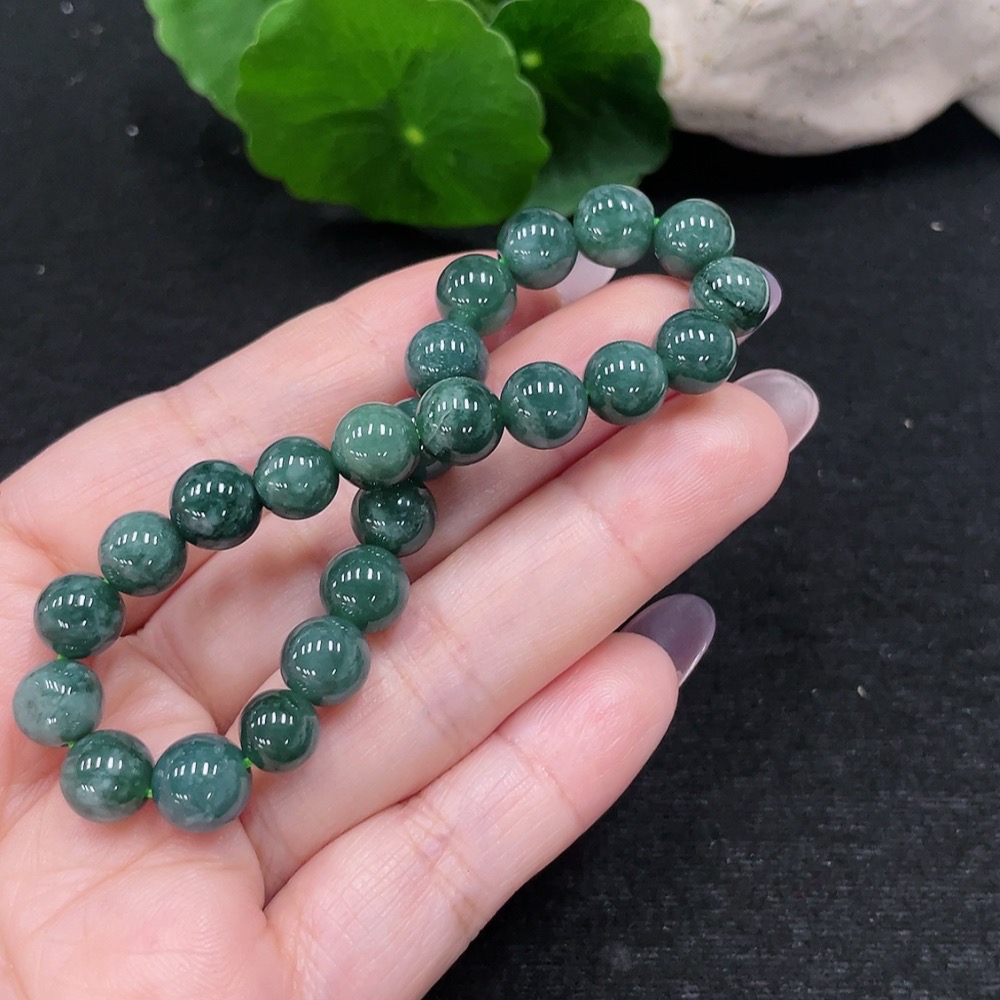 F34966372 Jadeite Bracelet Approx. 7.8mm Total Weight Approx. 19.1g
