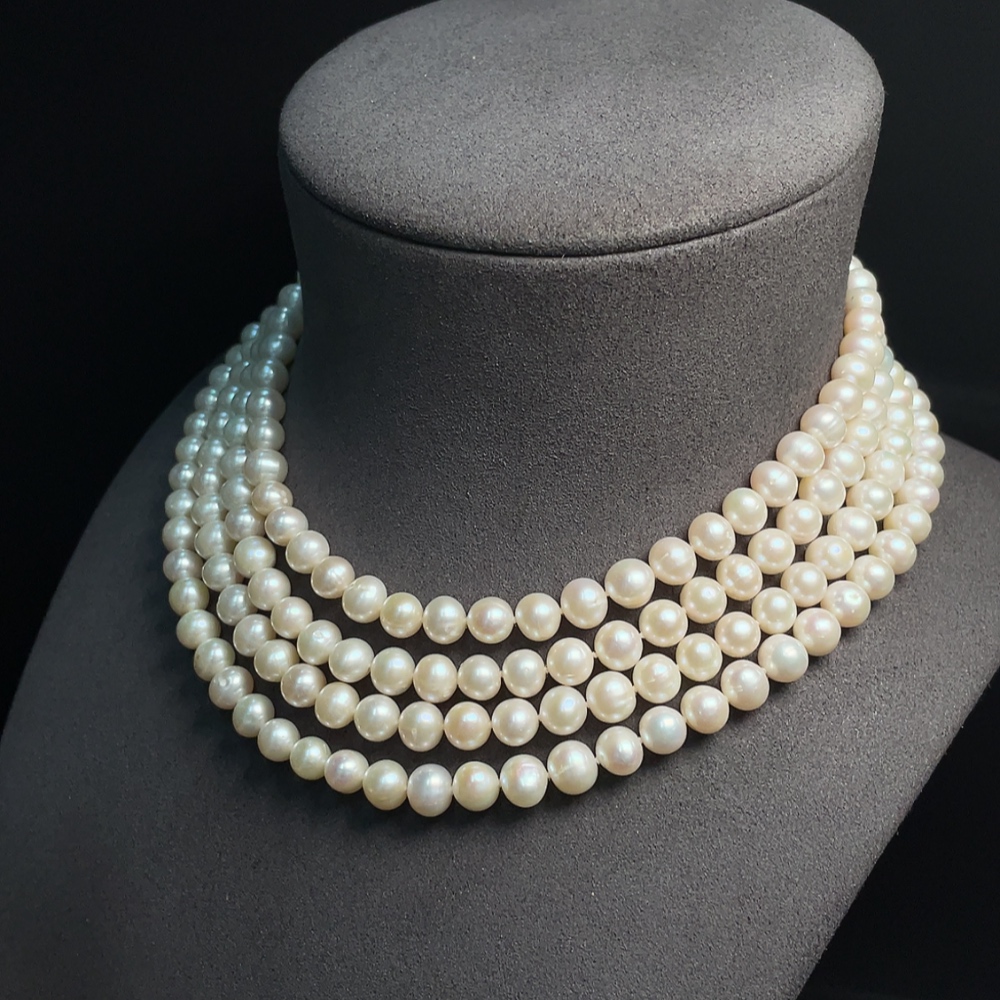 C34993163 Pearl Necklace Non-Gold Total Weight Approx. 111.74g Size About 6.8mm