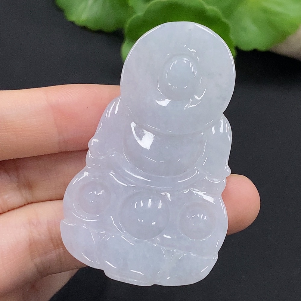 F35091177 Jadeite Guanyin Pendant Total Weight Approximately 20.7g