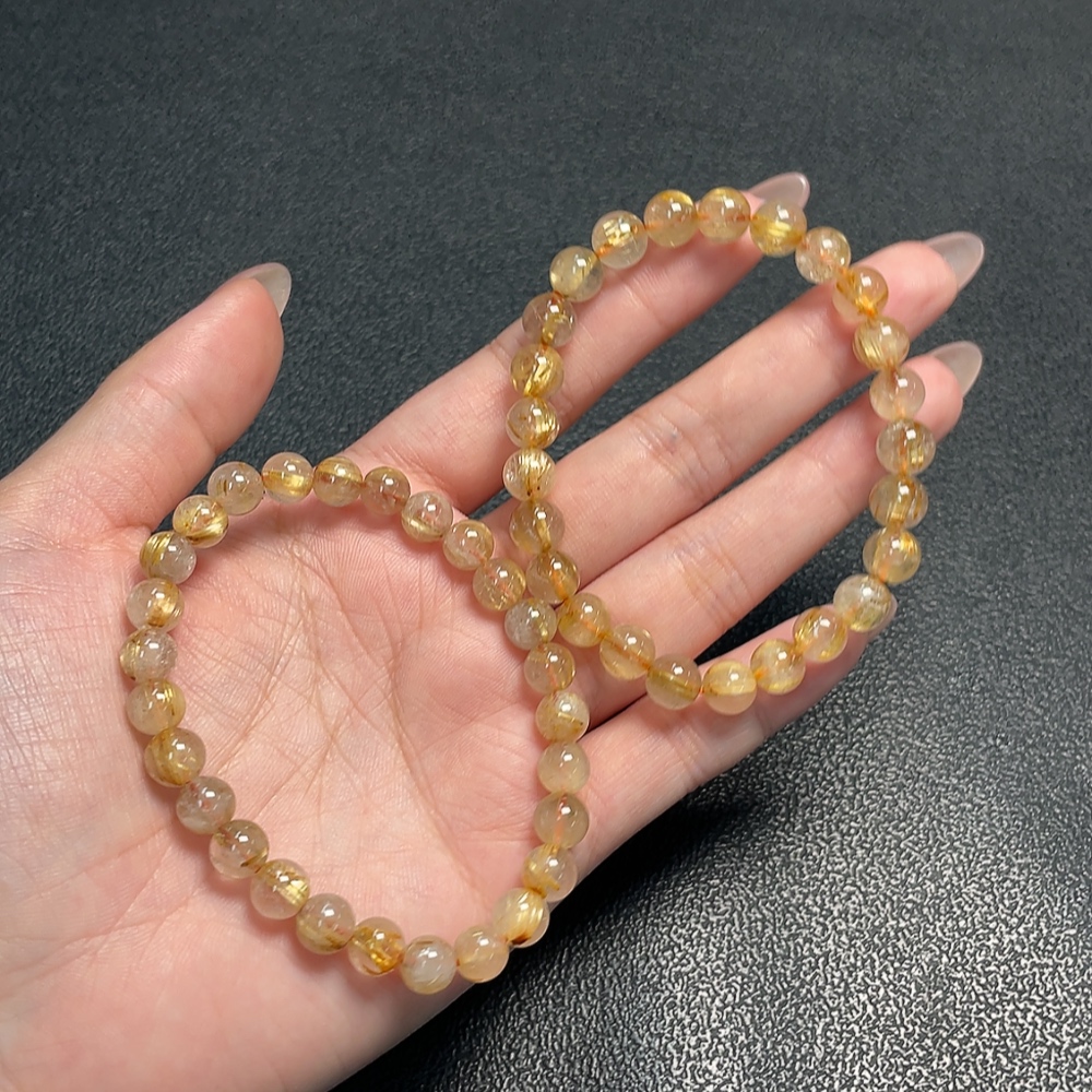 C34008956 Crystal Bracelet, Color Origin Undetermined, Total Weight Approx. 29.15g, Sell as a Lot (Color)