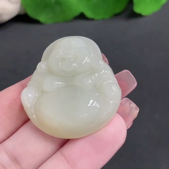 H17914999 Hetian Jade Pendant Buddha Total Weight about 19.76g