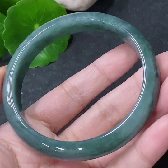 F34043707 Jadeite Round Bangle Size 56.8mm Total Weight Approx. 41.35g