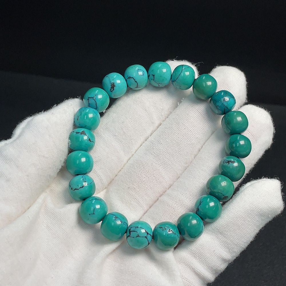 C33923997 Turquoise Bracelet Color Origin Undetermined Total Weight Approx. 29.94g Size Approx. 9.9mm
