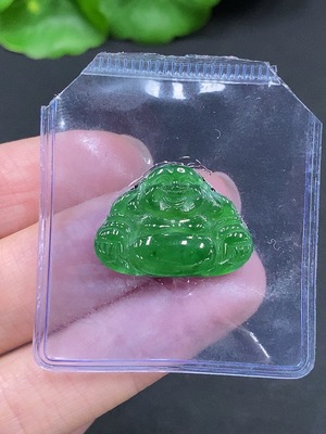 F28220319 Jadeite Buddha Inlaid Piece