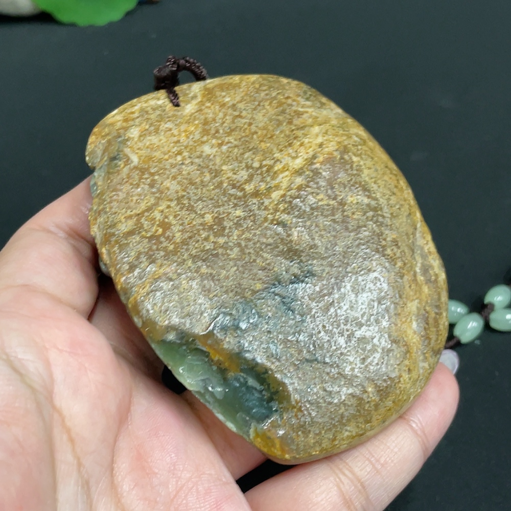 H33939667 Hetian Jade Pendant - Bodhidharma