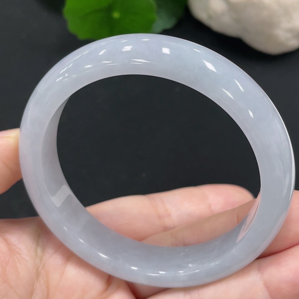 F28211447 Jadeite Round Bangle Size 56 Total Weight Approx. 54.6g
