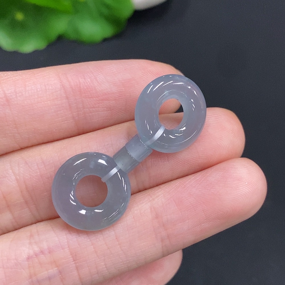 F35125394 Jadeite Donut Sell as a Lot Total Weight Approx.6.63g