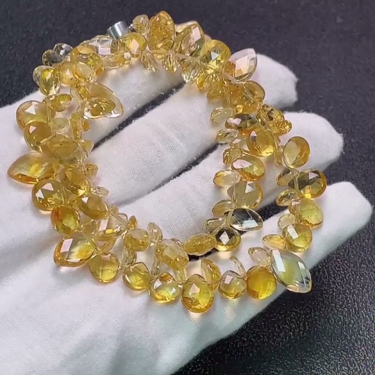 C34989460 Crystal Bead Chain Non-Gold Total Weight Approx. 39.99g Card 2.8mm
