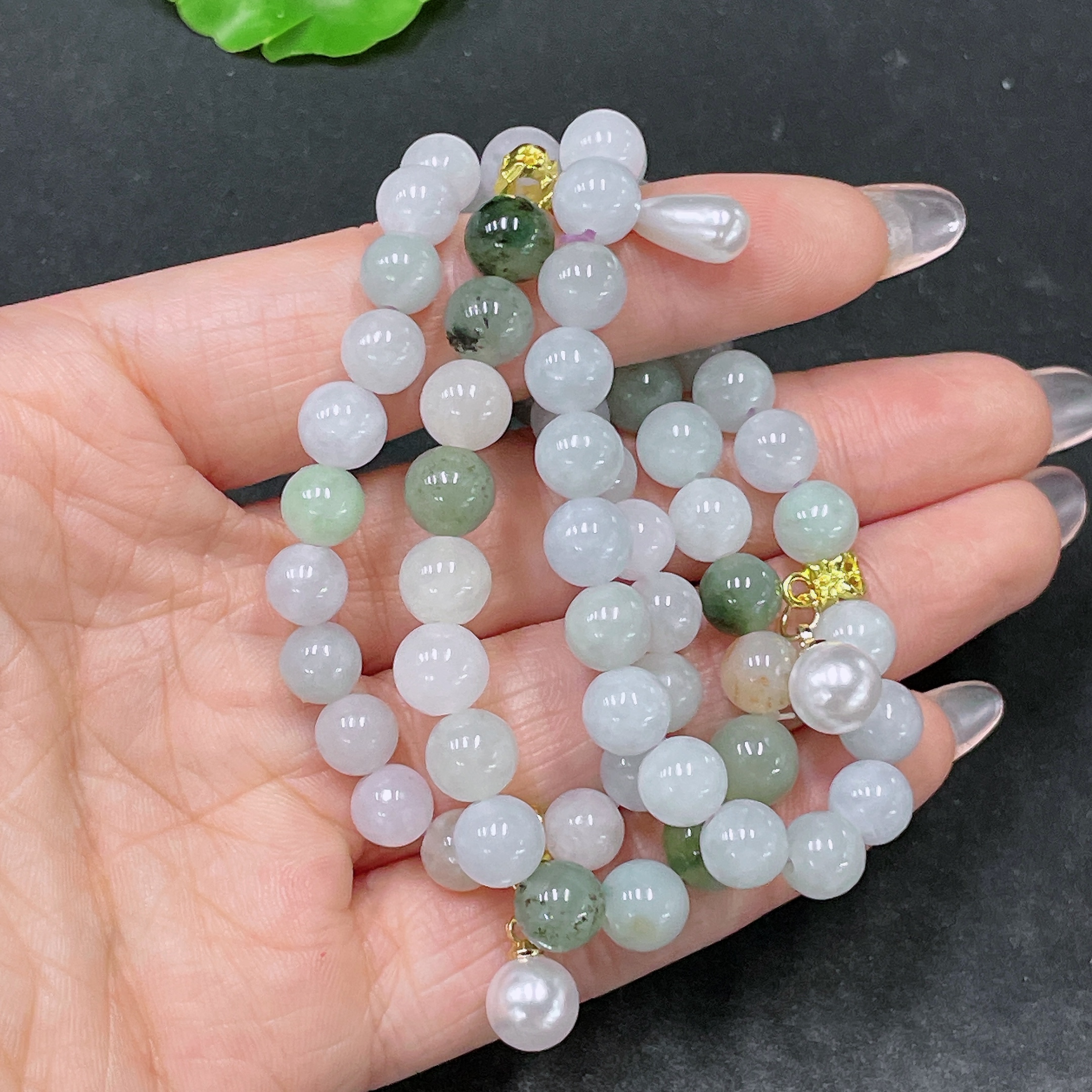 F34064158 Jadeite Bracelet Sell as a Lot Non-Grade A Beads